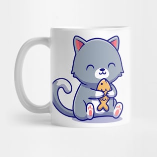 Mochi Mochi Peach Cat Sticker Mug